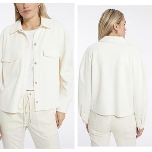 SANCTUARY | Tori Shacket in Off White Small